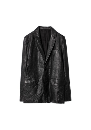 Valfried Crinkle Leather Jacket