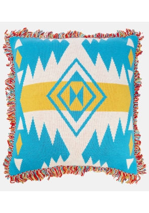 Alanui Icon jacquard wool cushion