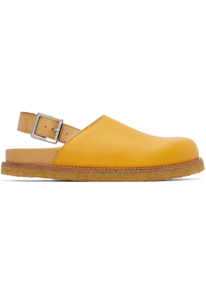 VINNY's Yellow Strapped Mules