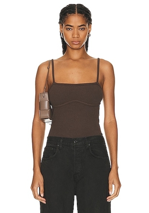 Citizens of Humanity Liza Cami in Fig - Brown. Size L (also in M, XS).