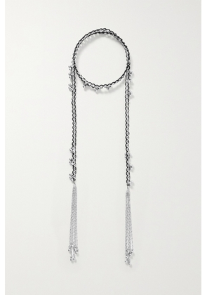 Isabel Marant - Silver-tone And Cord Necklace - Black - One size