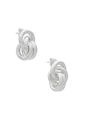 Lie Studio The Vera Earring in Sterling Silver - Metallic Silver. Size all.