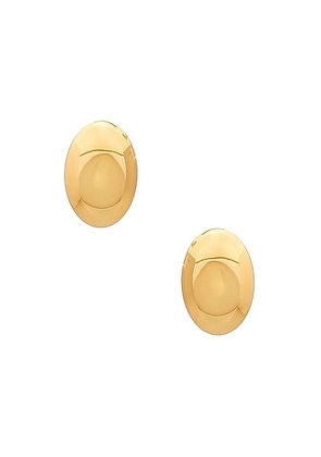 Lie Studio The Camille Earring in 18k Gold Plated - Metallic Gold. Size all.