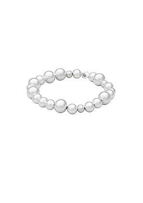 Lie Studio The Elly Bracelet in Silver Plating - Metallic Silver. Size all.