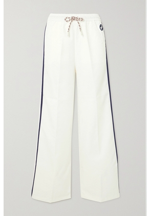 Gucci - Appliquéd Webbing-trimmed Jersey-jacquard Track Pants - White - XS,S,M,L