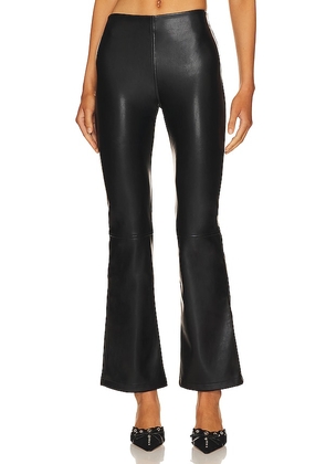 HEARTLOOM Farris Faux Leather Pant in Black. Size S.