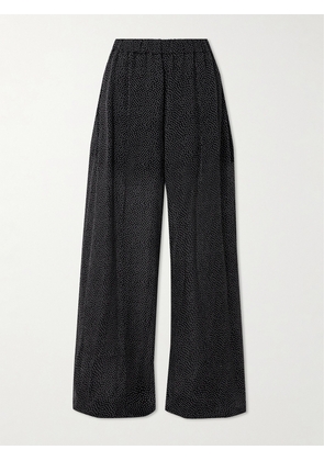 Nina Ricci - Polka-dot Silk-tulle Wide-leg Pants - Black - FR34,FR36,FR38,FR40,FR42,FR44,FR46