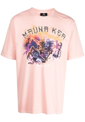 Mauna Kea logo-print cotton T-shirt - Pink