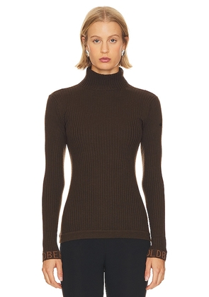 Goldbergh Mira Sweater in Brown. Size S.