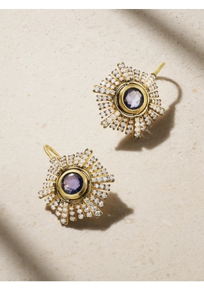 Sylva & Cie - Paris 18-karat Gold, Sapphire And Diamond Earrings - One size