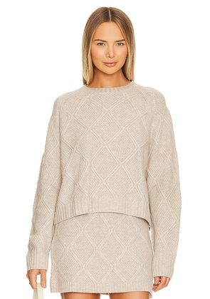 One Grey Day Amelia Knit Pullover in Beige. Size S, XS.