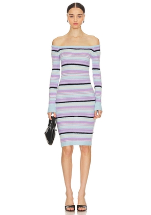 MORE TO COME Jocelyn Knit Midi Dress in Lavender. Size M, S, XS.