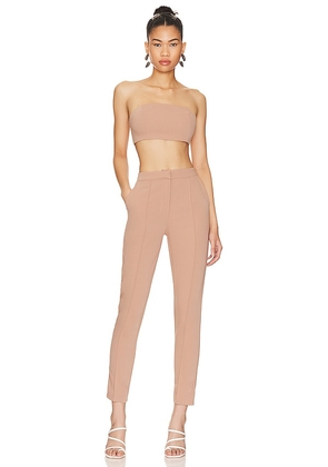 superdown Remy Bandeau Pant Set in Nude. Size S.