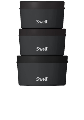 S'well 6pc Canister Set in Black.