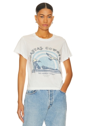 The Laundry Room Coastal Cowgirl Perfect Tee in White. Size S.
