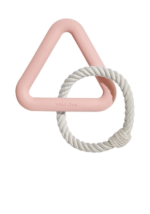 Wild One Small Triangle Tug Toy in Blush.