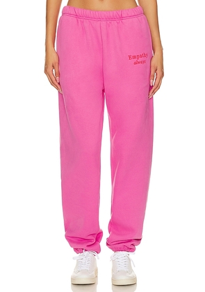 The Mayfair Group Empathy Always Sweatpants in Pink. Size XS.