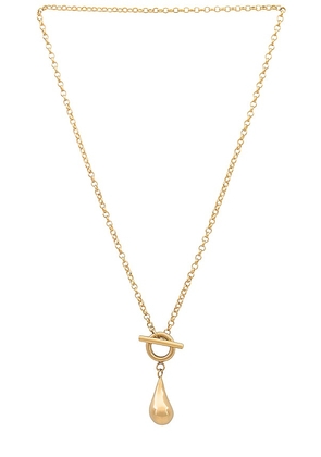 SOKO Maxi Dash Necklace in Metallic Gold.