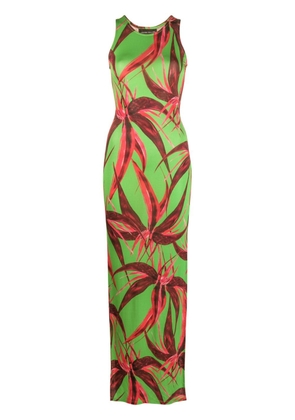 Louisa Ballou Sea Breeze floral-print maxi dress - Green