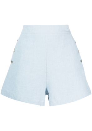 La Seine & Moi button detail shorts - Blue