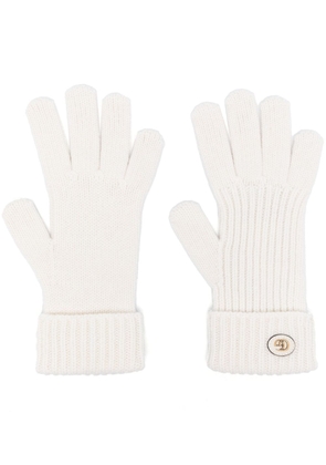 Gucci Double G knitted gloves - Neutrals