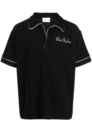 BLUE SKY INN logo-embroidered polo shirt - Black