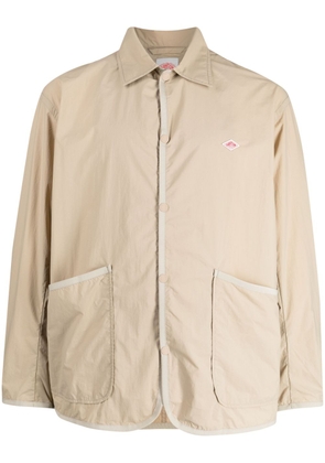 Danton logo-patch lightweight jacket - Brown