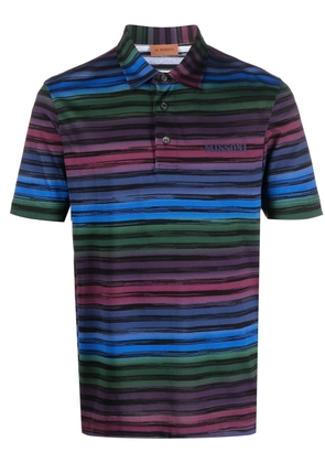 Missoni striped polo shirt - Blue
