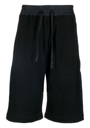 BYBORRE drop-crotch Bermuda shorts - Black