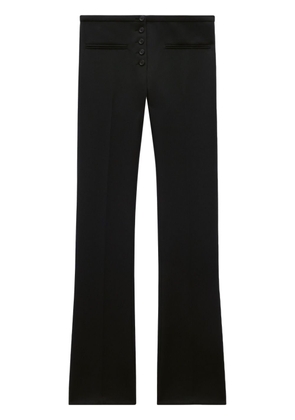 Courrèges low-rise flared trousers - Black