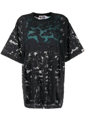 A BATHING APE® semi-sheer T-shirt - Black