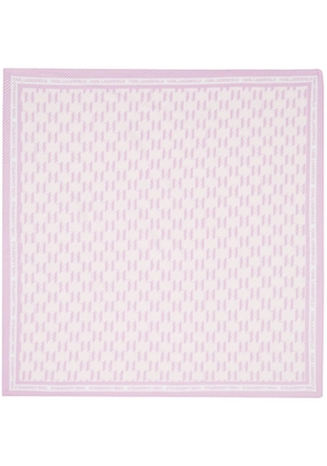 Karl Lagerfeld K/Monogram pleated scarf - Pink