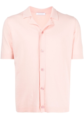 Cruciani button-down knitted shirt - Pink
