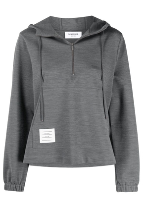 Thom Browne half-zip hoodie - Grey