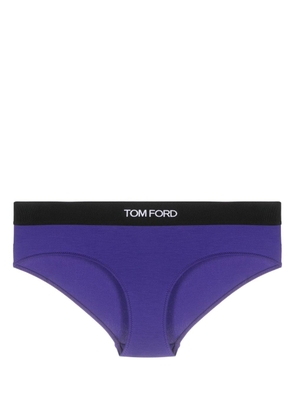 TOM FORD Signature Boy logo-band briefs - Purple