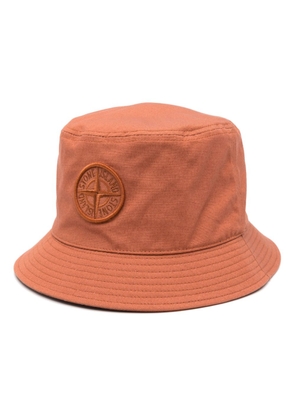 Stone Island Compass-appliqué bucket hat - Orange
