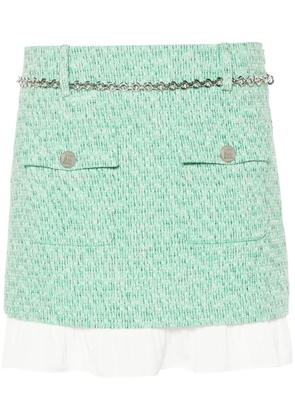 Maje tweed mini skirt - Green