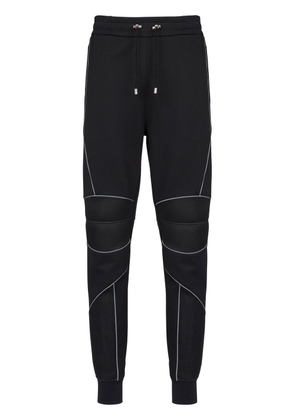 Balmain contrast-trim drawstring joggers - Black