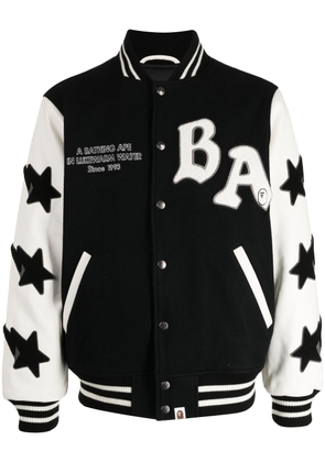 A BATHING APE® star-print bomber jacket - Black