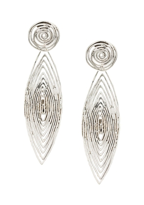 Gas Bijoux Long Wave earrings - Metallic