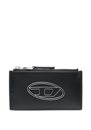 Diesel Paoulina logo-plaque wallet - Black