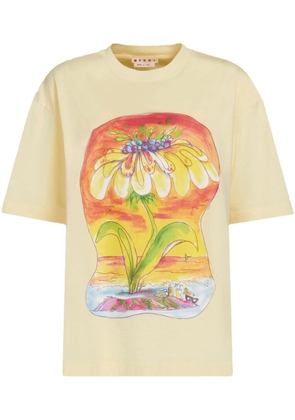 Marni Daydreaming cotton T-shirt - Yellow