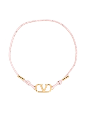 Valentino Garavani VLogo leather bracelet - Pink