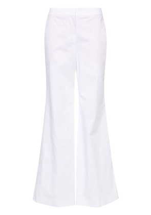 Moschino dart-detail flared trousers - White