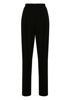 MSGM high-waisted front pleat trousers - Black