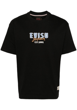 EVISU Kumadori Daruma Double Daicock T-shirt - Black