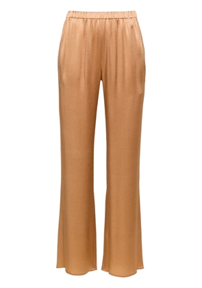 Antonelli Rapolando silk-blend straight-leg trousers - Brown