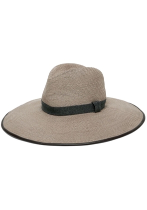 Brunello Cucinelli Monili-embellished sun hat - Neutrals