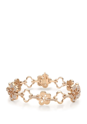 Boodles Rose Gold And Diamond Blossom Classic Bracelet
