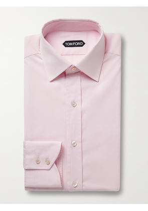 TOM FORD - Slim-Fit Cotton Shirt - Men - Pink - EU 38